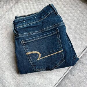 AE Women’s Dark Blue Skinny Jeans